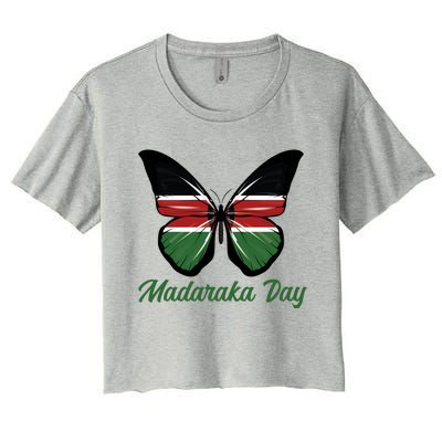 Madaraka Day Kenya Family Funny Gift Gift Women's Crop Top Tee