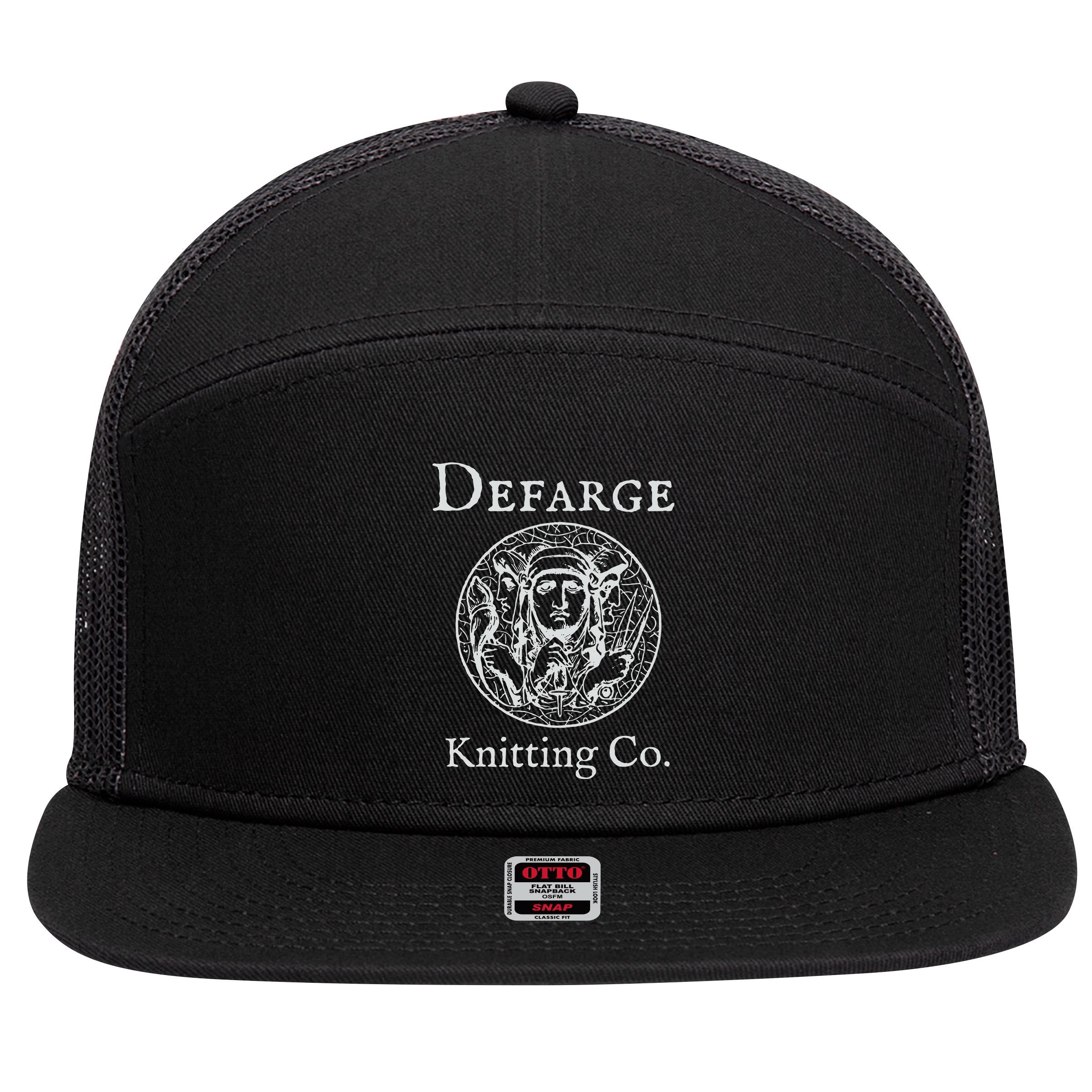 Madame Defarge Knitting School Charles Dickens 7 Panel Mesh Trucker Snapback Hat