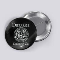 Madame Defarge Knitting School Charles Dickens Button