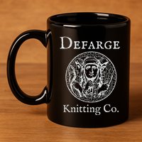 Madame Defarge Knitting School Charles Dickens 11oz C Handle Ceramic Mug
