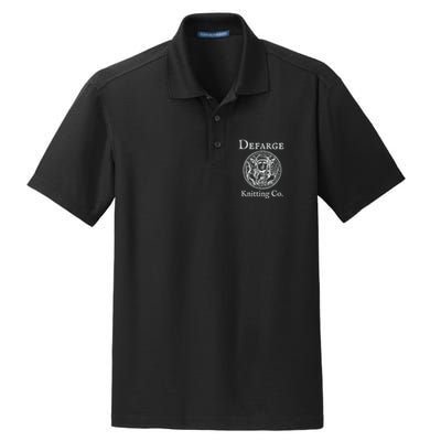 Madame Defarge Knitting School Charles Dickens Dry Zone Grid Polo