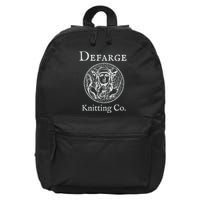 Madame Defarge Knitting School Charles Dickens 16 in Basic Backpack