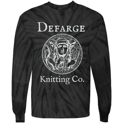 Madame Defarge Knitting School Charles Dickens Tie-Dye Long Sleeve Shirt