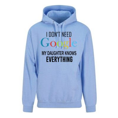 My Daughter Knows Everything Unisex Surf Hoodie