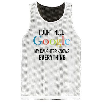 My Daughter Knows Everything Mesh Reversible Basketball Jersey Tank