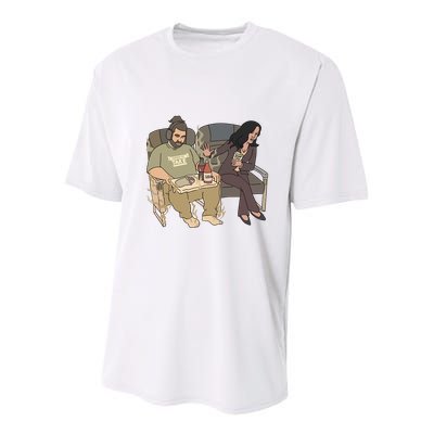 Max Dolente Kamala Harris Youth Performance Sprint T-Shirt