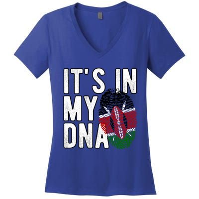 Madaraka Day Kenya ItS My Dna Meaningful Gift Women's V-Neck T-Shirt