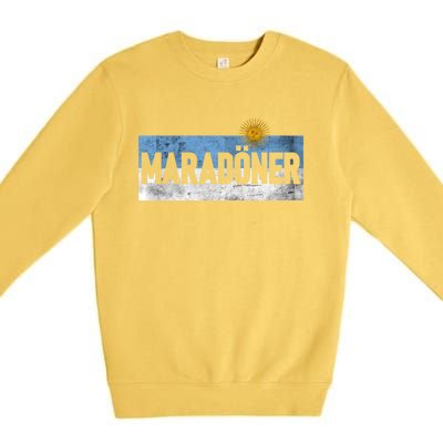 MaradöNer Doner Kebab Argentina Vintage Funny Gift Premium Crewneck Sweatshirt