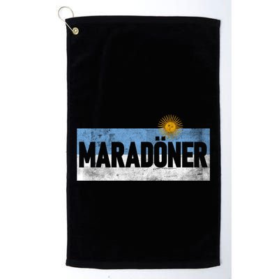 MaradöNer Doner Kebab Argentina Vintage Funny Gift Golf Towel