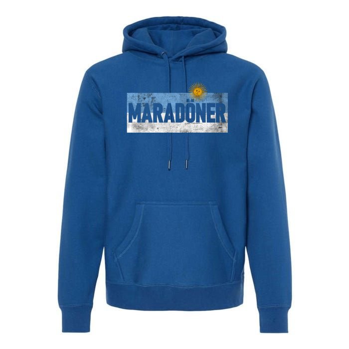 MaradöNer Doner Kebab Argentina Vintage Funny Gift Premium Hoodie