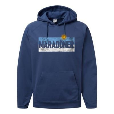 MaradöNer Doner Kebab Argentina Vintage Funny Gift Performance Fleece Hoodie