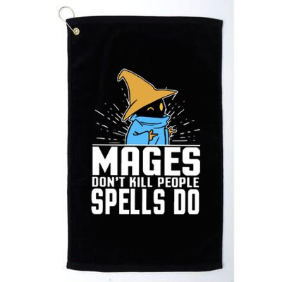 Mages Don't Kill People Spells Do Halloween Platinum Collection Golf Towel