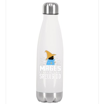 Mages Don't Kill People Spells Do Halloween Stainless Steel Insulated Water Bottle