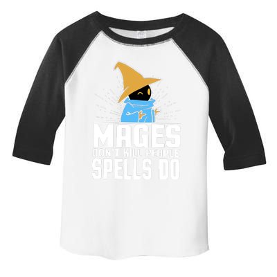 Mages Don't Kill People Spells Do Halloween Toddler Fine Jersey T-Shirt