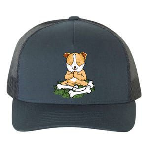 Meditating Dog Lover Yoga Corgi Dog Meditation Great Gift Yupoong Adult 5-Panel Trucker Hat