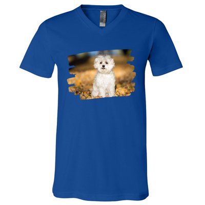 Maltese Dog Lover Gift V-Neck T-Shirt