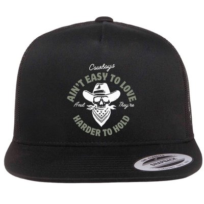 Mamas DonT Let Your Babies Grow Up To Be Cowboys Country Flatbill Hat