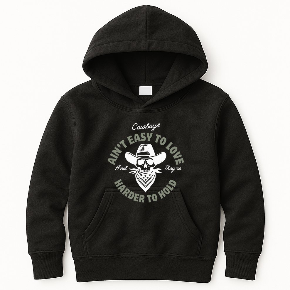 Mamas DonT Let Your Babies Grow Up To Be Cowboys Country Kids Hoodie