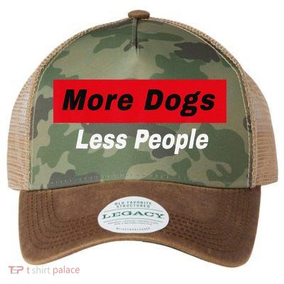 More Dogs Less People Funny Dog Lover Humain Hater Humor Legacy Tie Dye Trucker Hat