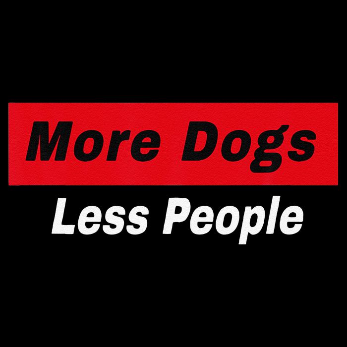 More Dogs Less People Funny Dog Lover Humain Hater Humor Zip Tote Bag
