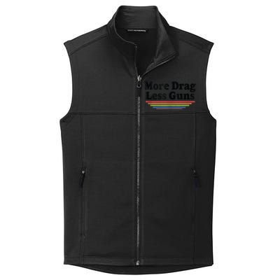 More Drag Less Guns LGBTQ Retro Drag Queen Support Collective Smooth Fleece Vest