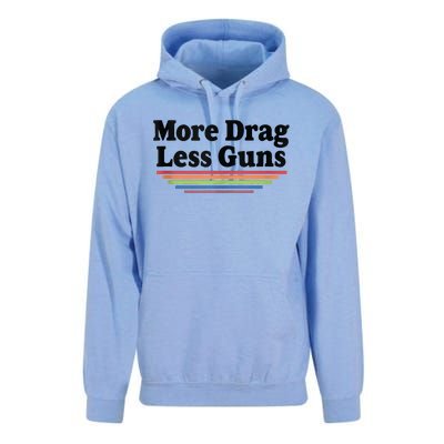 More Drag Less Guns LGBTQ Retro Drag Queen Support Unisex Surf Hoodie