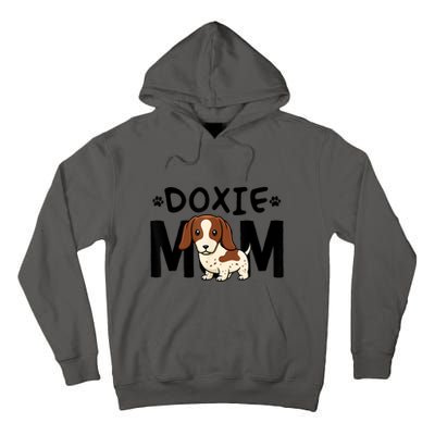 Mama Dog Lover Piebald Dachshund Mom Doxie Gift Tall Hoodie