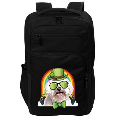 Maltese Dog Leprechaun Funny St Patricks Day Great Gift Impact Tech Backpack