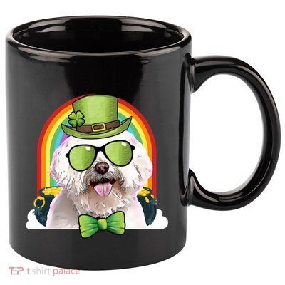 Maltese Dog Leprechaun Funny St Patricks Day Great Gift 11oz C Handle Ceramic Mug