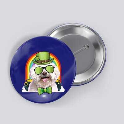 Maltese Dog Leprechaun Funny St Patricks Day Great Gift Button