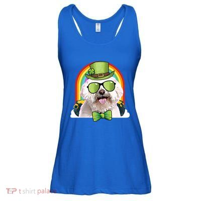 Maltese Dog Leprechaun Funny St Patricks Day Great Gift Ladies Essential Flowy Tank
