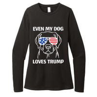 My Dog Loves Trump Womens CVC Long Sleeve Shirt