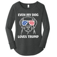 My Dog Loves Trump Women's Perfect Tri Tunic Long Sleeve Shirt