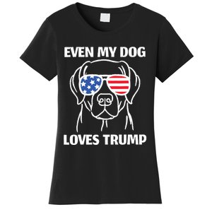 My Dog Loves Trump Women's T-Shirt