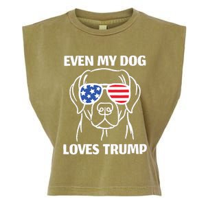 My Dog Loves Trump Garment-Dyed Women's Muscle Tee