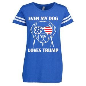 My Dog Loves Trump Enza Ladies Jersey Football T-Shirt