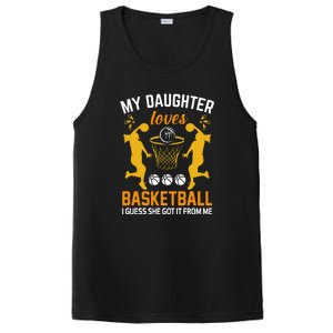 My Daughter Loves Basketball For Basketball Team Sport Bball PosiCharge Competitor Tank