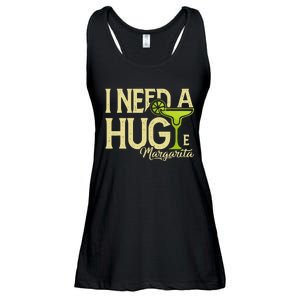 Margarita Drinking Lovers I Need A Huge Margarita Ladies Essential Flowy Tank