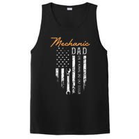 Mechanic Dad Like A Normal Dad Only Cooler USA Flag PosiCharge Competitor Tank