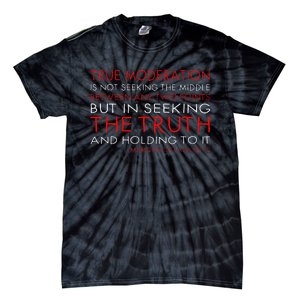 Marquis de Lafayette quote, moderation is holding to truth  Tie-Dye T-Shirt