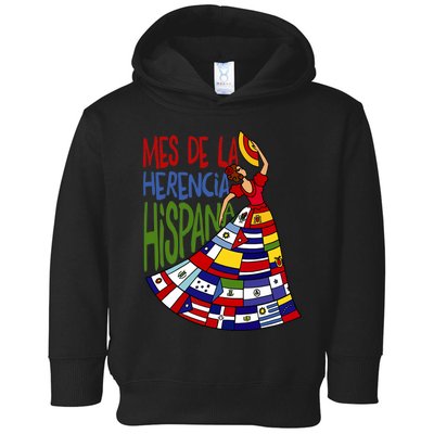 Mes De La Herencia Hispana Hispanic Heritage Month Toddler Hoodie