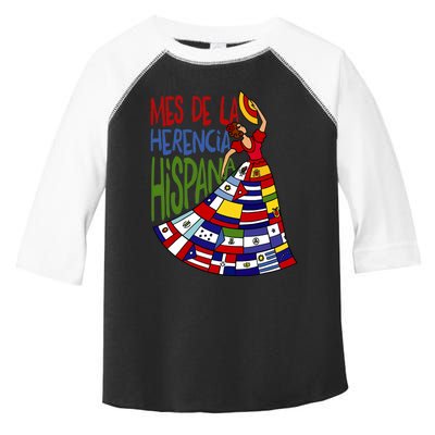 Mes De La Herencia Hispana Hispanic Heritage Month Toddler Fine Jersey T-Shirt