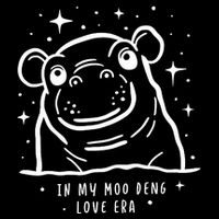 Moo Deng Love Era Minimalist 7-Panel Snapback Hat