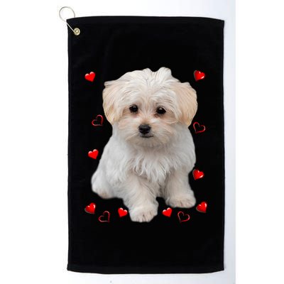 Maltese Dog Lover Dogs Puppies Owners Design Golf Towel