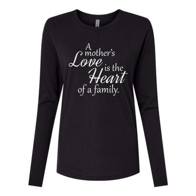 Mother's Day Love Quote Womens Cotton Relaxed Long Sleeve T-Shirt