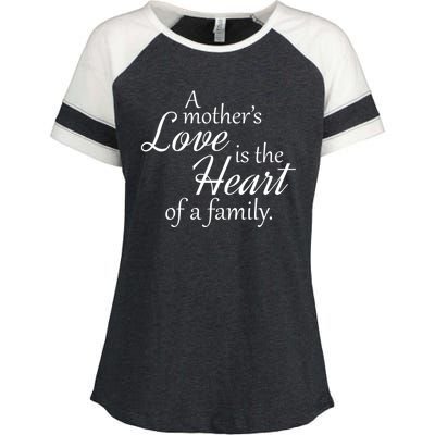 Mother's Day Love Quote Enza Ladies Jersey Colorblock Tee