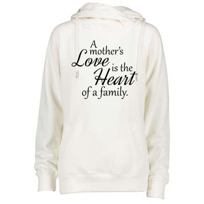 Mother's Day Love Quote Womens Funnel Neck Pullover Hood