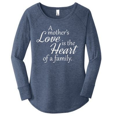 Mother's Day Love Quote Women's Perfect Tri Tunic Long Sleeve Shirt