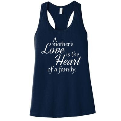 Mother's Day Love Quote Women's Racerback Tank