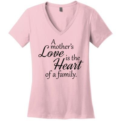 Mother's Day Love Quote Women's V-Neck T-Shirt